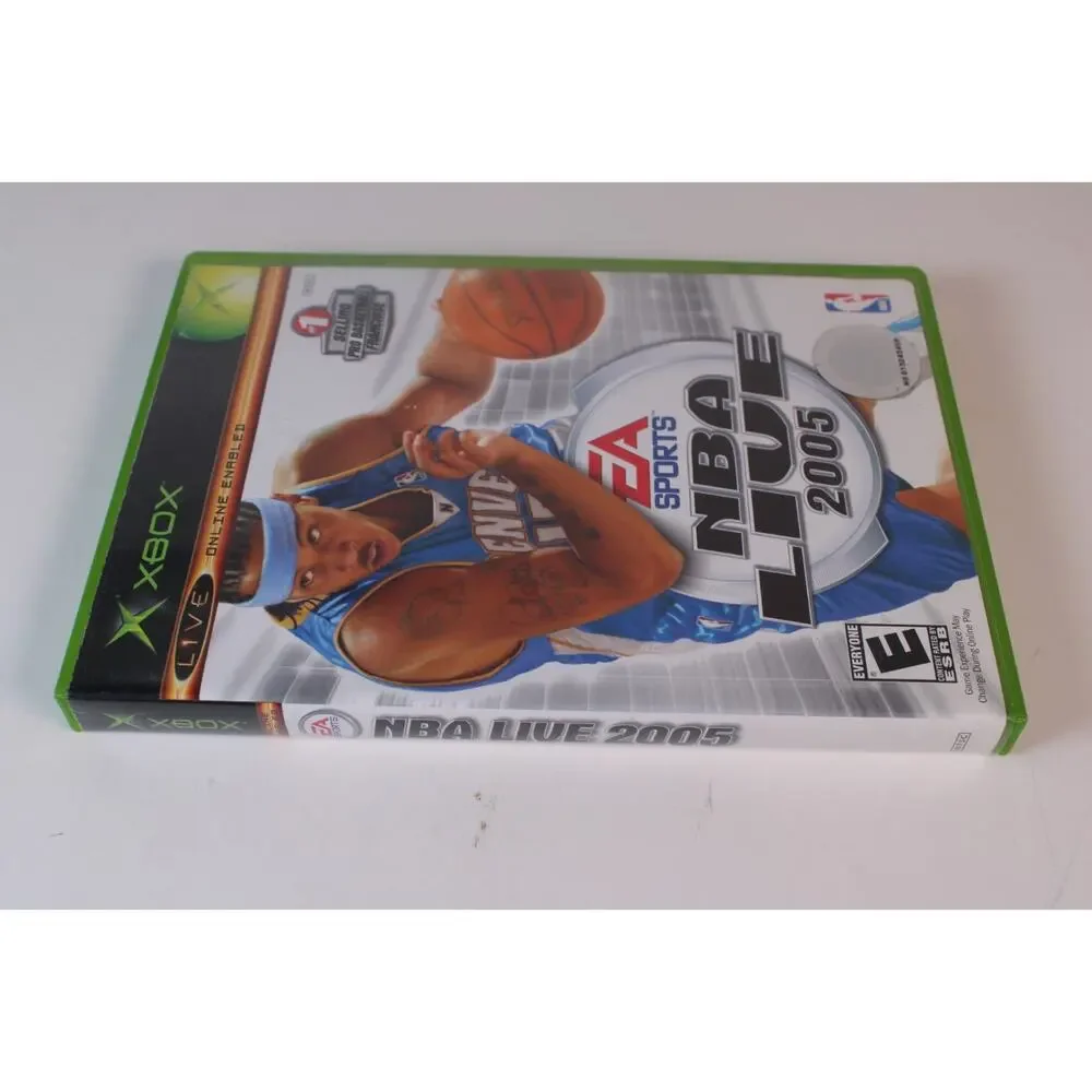 NBA Live 2005 (Microsoft Xbox, 2004) Complete w/ Manual CIB Tested